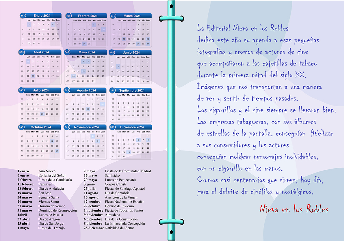 Agenda 2024 Nieva en los Robles